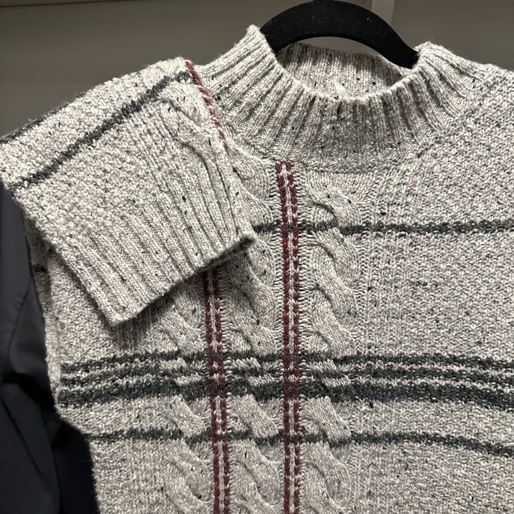 PortsPure Alpaca Wool Blend Asymmetrical Sweater – Quiet Luxury Textured Knit